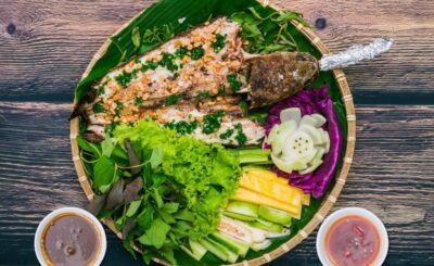 Cá lóc nướng trui