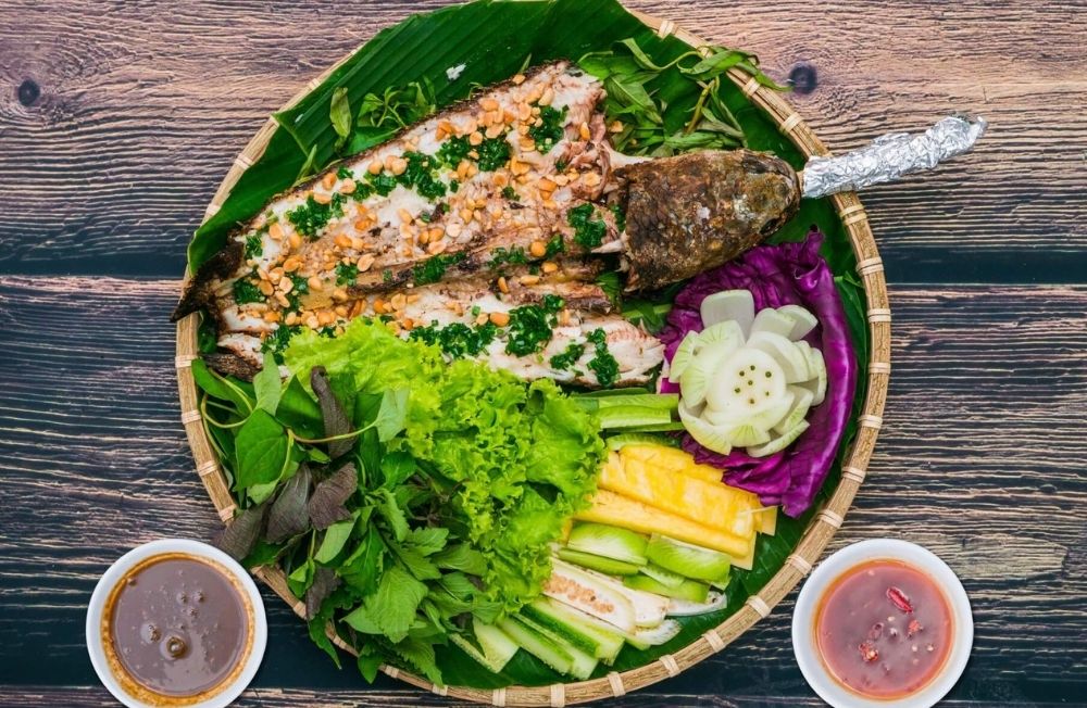 Cá lóc nướng trui
